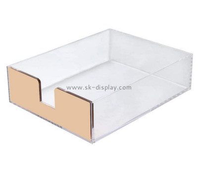 Customize acrylic desk organizer tray BD-708