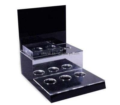 Acrylic display stands with 9 holders for cosmetics CO-045