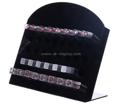 new fashion design black acrylic professional makeup display stands with stand CO-071