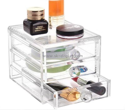 Hot selling acrylic plastic display boxes acrylic cosmetic organizer retail display cases CO-119