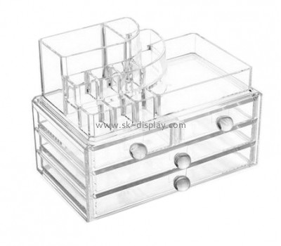 Wholesale acrylic clear lucite display boxes acrylic product display stands skin care display stands CO-139