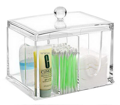 Customized acrylic cotton bud holder acrylic box perspex display case CO-163