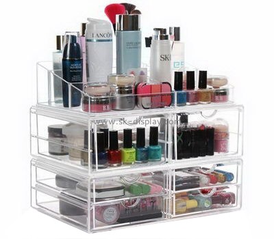 Factory custom acrylic display case acrylic make up organiser makeup drawer organizer CO-181