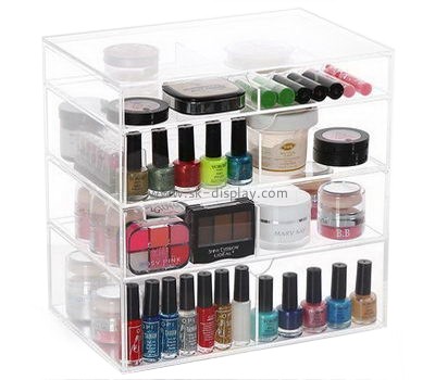 Customized clear plastic display boxes makeup storage drawers  makeup holder CO-182