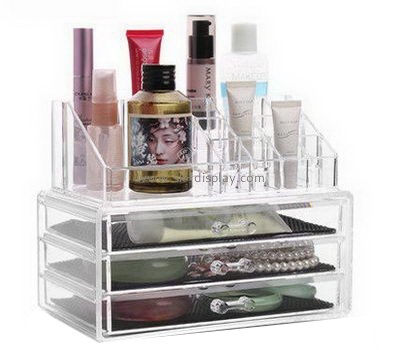 Customized acrylic plexiglass case acrylic makeup drawers make up holder CO-183