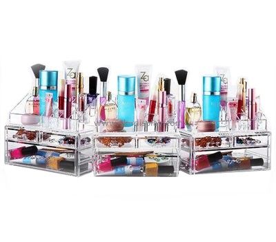 Custom acrylic best makeup case organizer cheap acrylic makeup organizer drawers lucite makeup organizer CO-233