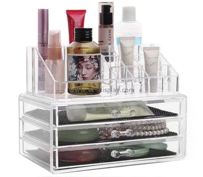 Custom acrylic makeup containers acrylic makeup organizer drawers plastic makeup storage CO-276
