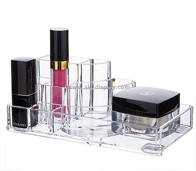 Customized acrylic table stand clear makeup organizer make up holder CO-311