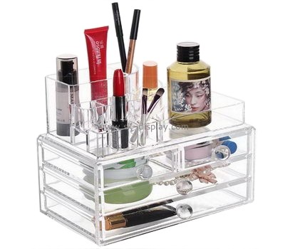 Custom acrylic makeup storage box organizer container with drawers CO-324