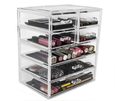 Custom cool clear acrylic makeup box storage organizer CO-335