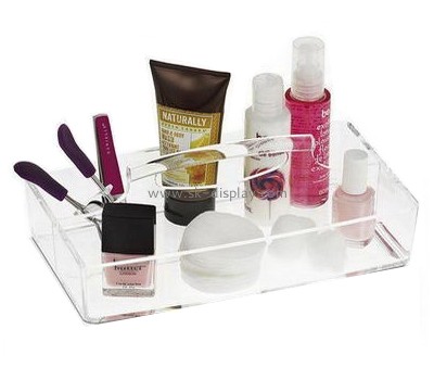 Custom best lucite acrylic cosmetic organizer trays for makeup countertop CO-365