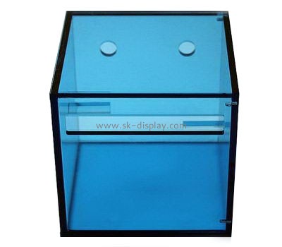 Hot sale square acrylic box hanging box facial tissue box design DBS-113