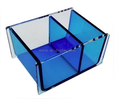 Hot selling transparent acrylic box tissue paper box blue box DBS-123