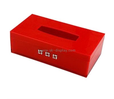 Hot selling acrylic facial tissue box plexiglass storage box plastic storage box DBS-125