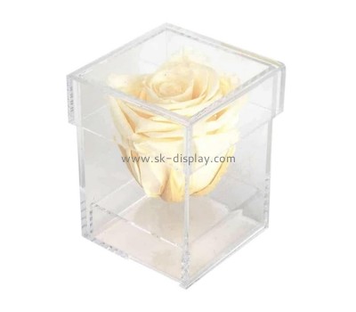 Perspex manufacturers customize plexiglass cases little flower box DBS-246
