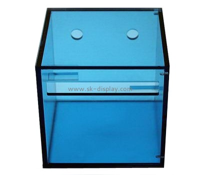 Bespoke blue acrylic tissue box DBS-694