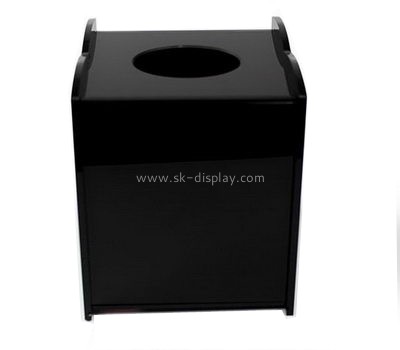 Bespoke acrylic black tissue box DBS-699