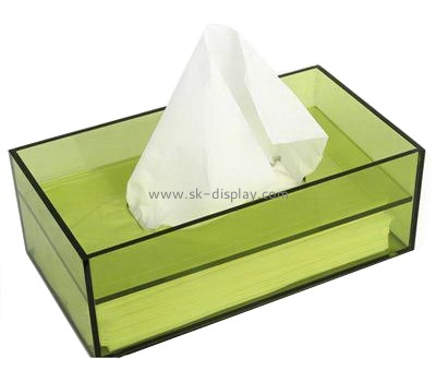 Customize acrylic large tissue box cover DBS-1068