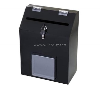 Customize acrylic secure donation box DBS-1031