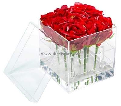 Customize lucite luxury flower box DBS-1141