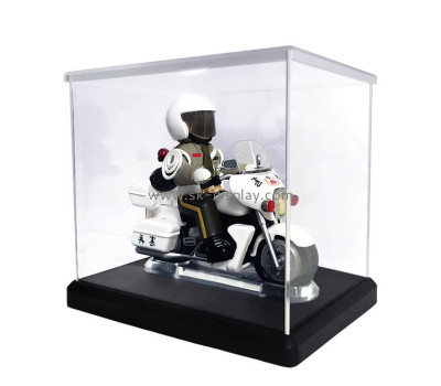 Plexiglass supplier customize acrylic showcase with black base DBS-1161