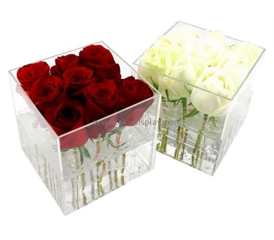 Acrylic factory customize plexiglass rose box DBS-1166