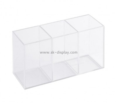 Plexiglass supplier customize acrylic 3 section display case DBS-1185
