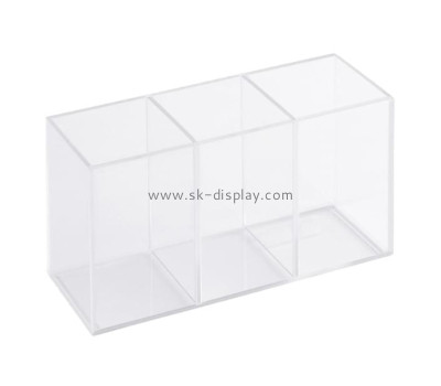 Plexiglass supplier customize acrylic 3 section display case DBS-1185