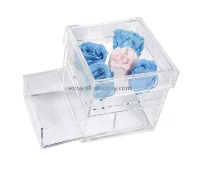 OEM supplier customized acrylic flower box perspex rose box DBS-1242