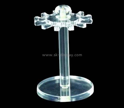 Acrylic jewelery display holder for bracelet and necklace with 12 flower shape holders JD-035