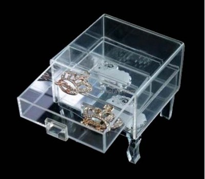 Acrylic jewelery display box with drawer JD-045