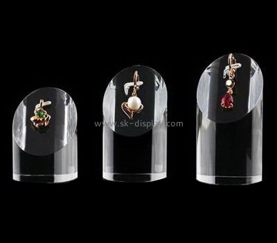 Round acrylic cube earring display stand JD-068