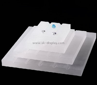 Factory direct sale acrylic block acrylic jewelry display earring display JD-081