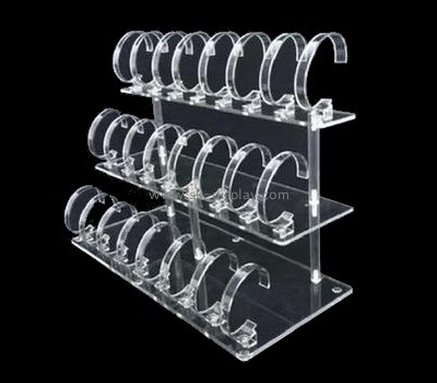 Factory direct wholesale 3 iters 24 holders transparent acrylic watch display stand JD-095