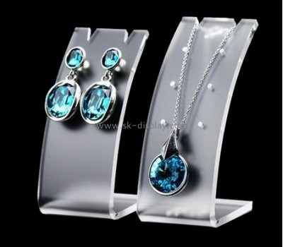 China acrylic plastic supplier hot sale acrylic necklace display rack display for jewelry JD-109