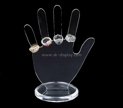 China acrylic display manufacturers wholesale acrylic display ring display hand JD-116
