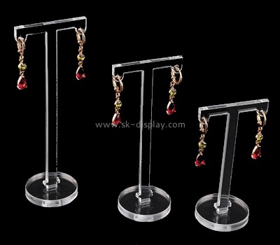 Acrylic manufacturer customize plexiglass earring display stands lucite jewellery display racks JD-129