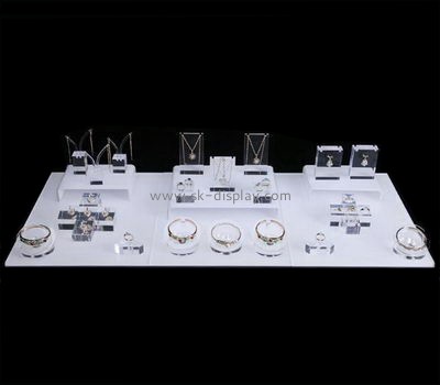 Perspex supplier customize counter top plexiglass jewellery display stand JD-140