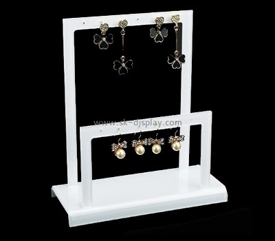 Plexiglass factory customize acrylic earring hanging bar plexiglass earring display rack JD-142