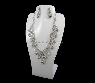 Acrylic manufacturer customize plexiglass jewellery necklace bust display stand JD-177