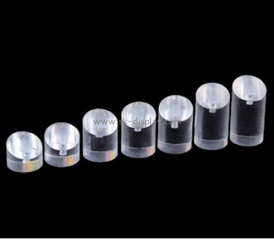 Lucite manufacturer customize retail round acrylic jewelry display blocks JD-192
