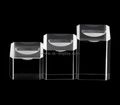 Lucite manufacturer customize acrylic jewellery ring display blocks JD-189