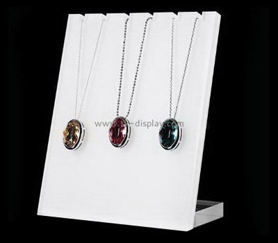OEM supplier customized acrylic necklace display rack plexiglass jewelry display stand JD-208