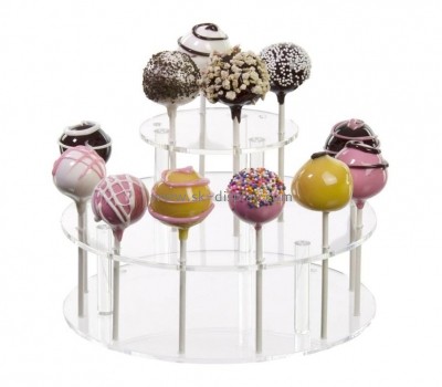 Clear lucite display with multi holders for lollipops FD-024