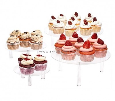 Four layers acrylic food display stands for cake FD-030