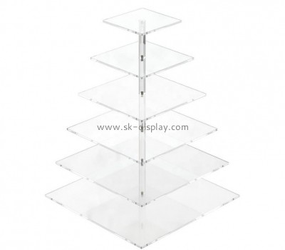6 tiers acrylic display stand for birthday and wedding cake FD-033