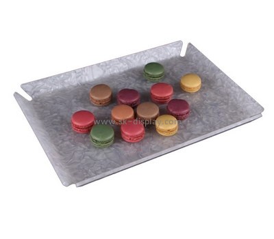 Acrylic food display tray for dry fruit or cookies FD-036