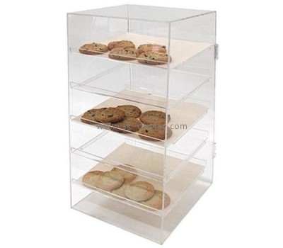 Three layers lucite display rack for food FD-047