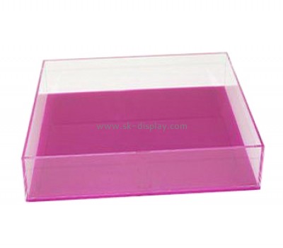 Wholesale clear acrylic tray serving tray plastic serving tray FD-066