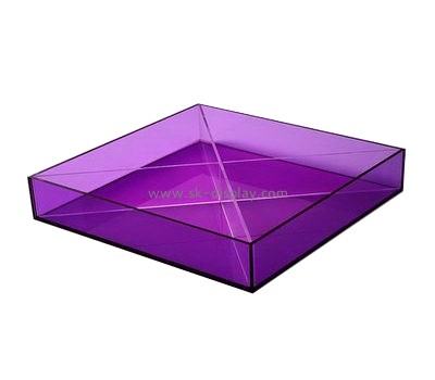 Customize purple acrylic tray FD-246